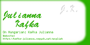 julianna kafka business card